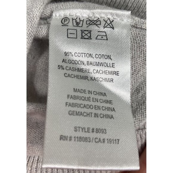 Minnie Rose Gray Short Sleeve Blouse - Picture 4 of 8